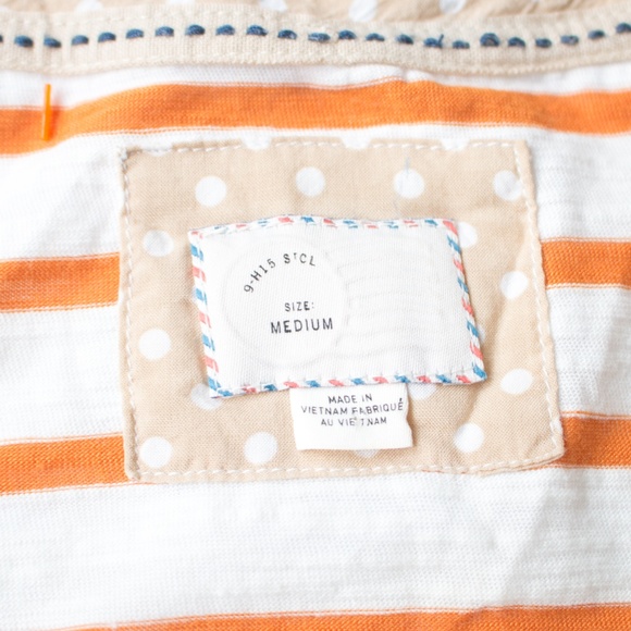 Postmark | Anthro Stripe Ruffle Long Sleeve Shirt - Picture 2 of 7